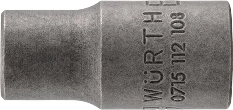 Wurth - 1/4 inch dopsleutel buiten-TX - 1/4 inch dopsleutel TX-kop Voor schroeven met buiten-TX Soort aandrijving Binnenvierkant Aansluiting E4 von Würth, Grau – Produktbild