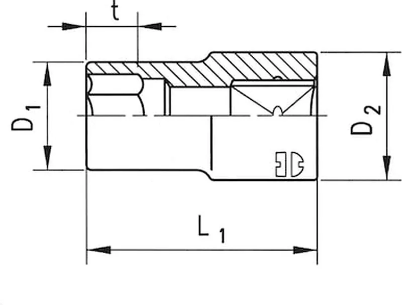 Wurth - 1/4 inch dopsleutel metrisch zeskant lang - 1/4 inch dopsleutel metrisch zeskant lang metrisch, lang Soort aandrijving Binnenvierkant Sleutelwijdte 11 mm von Würth – Produktbild