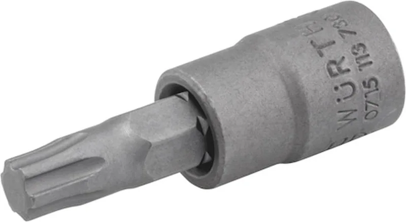 Wurth - 1/4 inch dopsleutel TX IP - 1/4 inch dopsleutel TX IP Soort aandrijving Binnenvierkant Aansluiting TX15 by Würth, Grey – product image