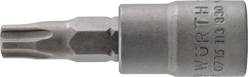 Wurth - 1/4 inch dopsleutel TX-IPR - 1/4 inch dopsleutel TX IPR Soort aandrijving Binnenvierkant Aansluiting TX25 von Würth, Grau – Produktbild