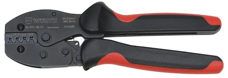 Wurth - 2C-krimptang voor niet-geïsol. platte kabelverbinders - Krimptang Voor niet-geïsoleerde platte connectors x 1 st de Würth, Noir – image du produit