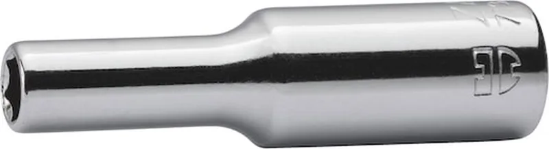 Wurth - 3/8” dopsleutel metrisch zeskant lang - Dop 3/8 inch, metrisch lang Soort aandrijving Binnenvierkant Sleutelwijdte 21 mm by Würth, Chrome – product image