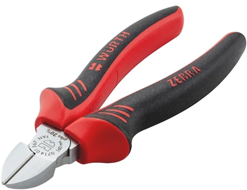 Zijkniptang DIN ISO 5749 2C-handgreep - Zijkniptang DIN ISO 5749 by Würth, Red – product image
