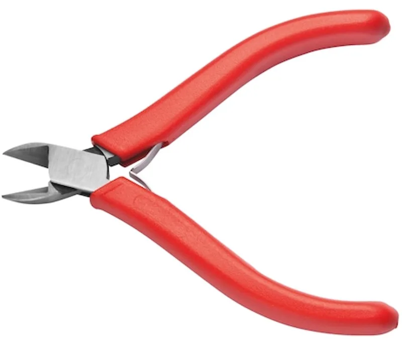 Zijkniptang elektronica, ronde kop Met draadklem - Zijkniptang elektronica, ronde kop Met draadklem von Würth, Rot – Produktbild