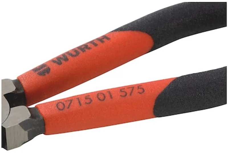 Zijkniptang pvc antislipgreep - Zijkniptang DIN ISO 5749 by Würth, Red – product image