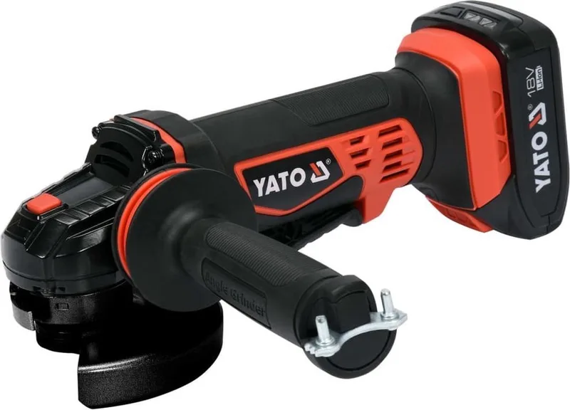 Accu Haakse Slijper – 125 mm – 18V – 10.000 RPM – Krachtig & Ergonomisch – Inclusief Koffer – Exclusief Accu en Lader van Yato – productafbeelding