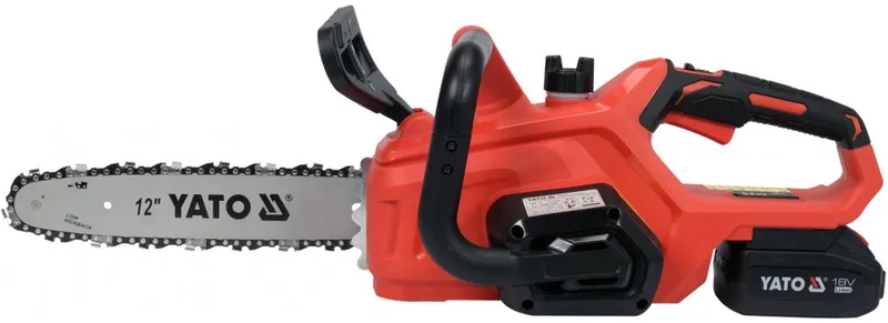 Accu Kettingzaag Set - Inclusief 1x Accu & Lader - Draadloze Snoeizaag & Kettingzaag met Geleideblad, Zaagketting & Zwaardbeschermer - Elektrische Houtzaag voor Tuin, Takken & Haardhout fra Yato – produktbillede