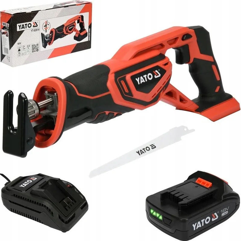 Accu Reciprozaag 18V - Max. Ø 8 cm - Incl. 2Ah accu & lader en zaagblad de Yato – image du produit