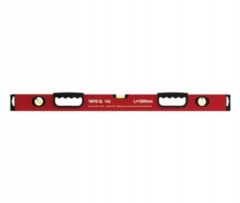 Aluminium waterpas 1200 mm met 3 niveaus en 2 handgrepen de Yato – image du produit