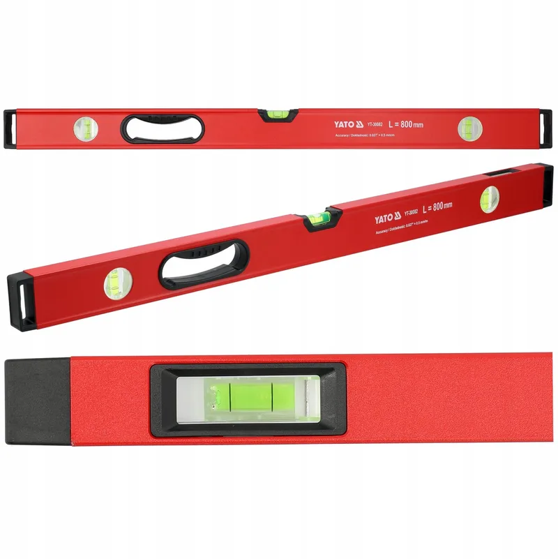 Aluminium Waterpas 80cm met Handvat - 3 Libellen von Yato – Produktbild