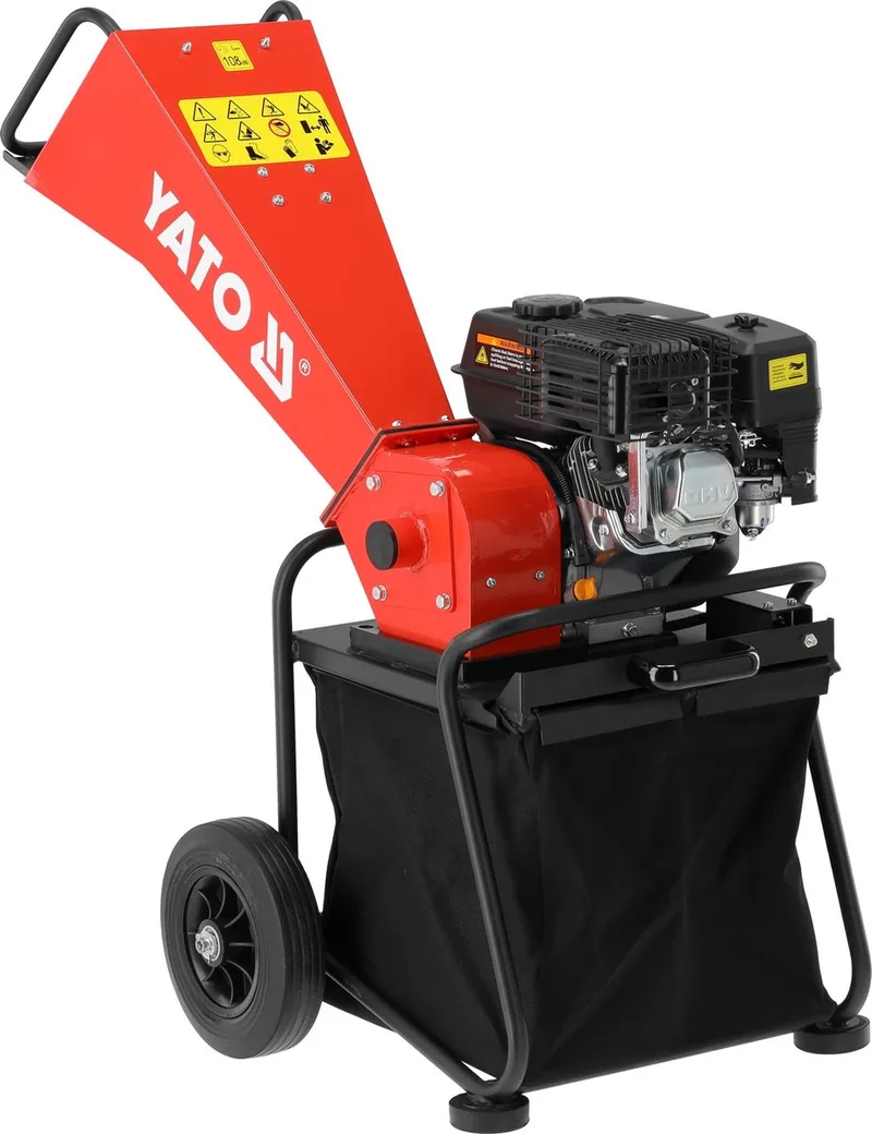 Benzine Hakselaar / Takkenversnipperaar Takken tot 50 mm – 5,44 PK Loncin van Yato – productafbeelding