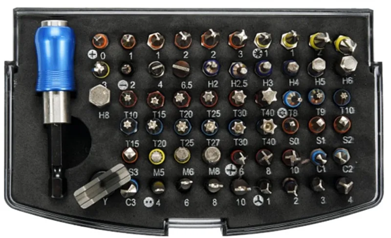 Bit Set - 59-delig - Professionele Bits - Diverse Maten - Inclusief Opbergdoos by Yato – product image