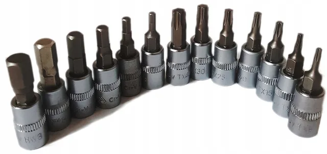 Bitset 1/4" Torx Hex 13 Delen