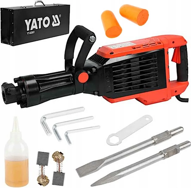Breekhamer/ Sloophamer | 1600W | 230V | 65J | Oliegekoeld von Yato – Produktbild