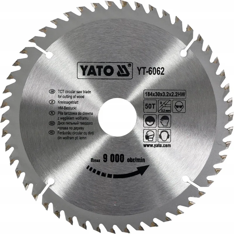 Cirkelzaagblad Ø184 mm - 50 T - binnendiameter 30 mm by Yato – product image
