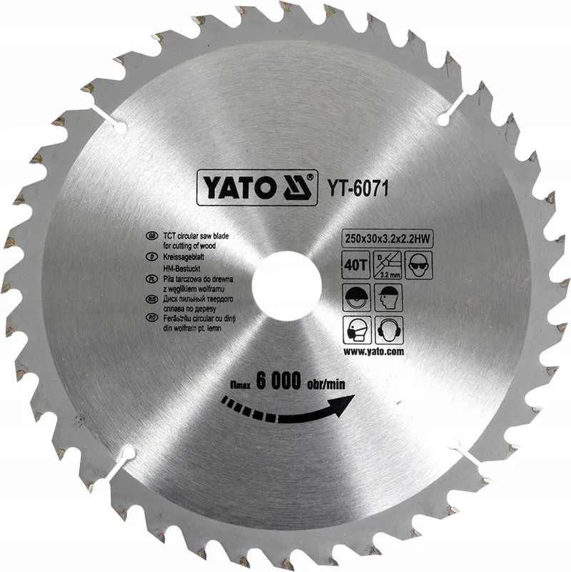 Cirkelzaagblad Ø250 mm - 40T - binnendiameter 30 mm by Yato – product image