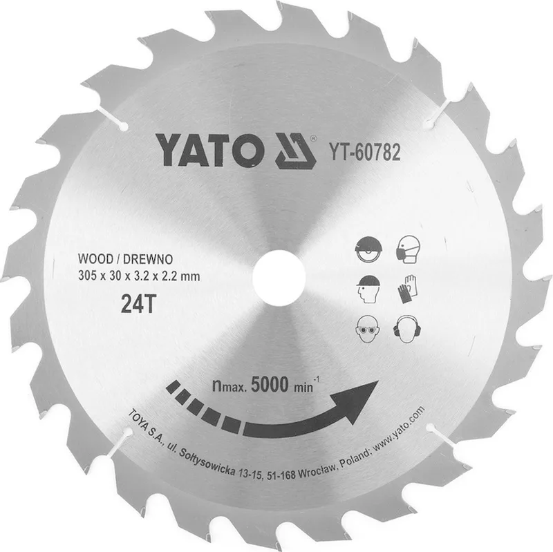 Cirkelzaagblad Ø305 mm - 24T - binnendiameter 30 mm by Yato – product image