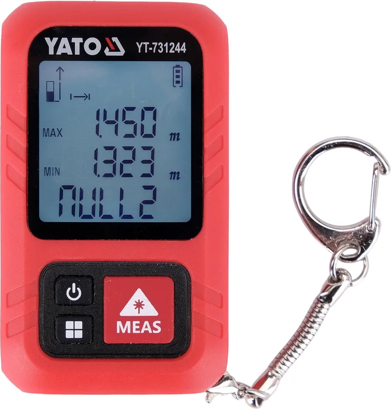 Compacte Laserafstandsmeter – Sleutelhanger - 30 meter - Oplaadbaar by Yato – product image