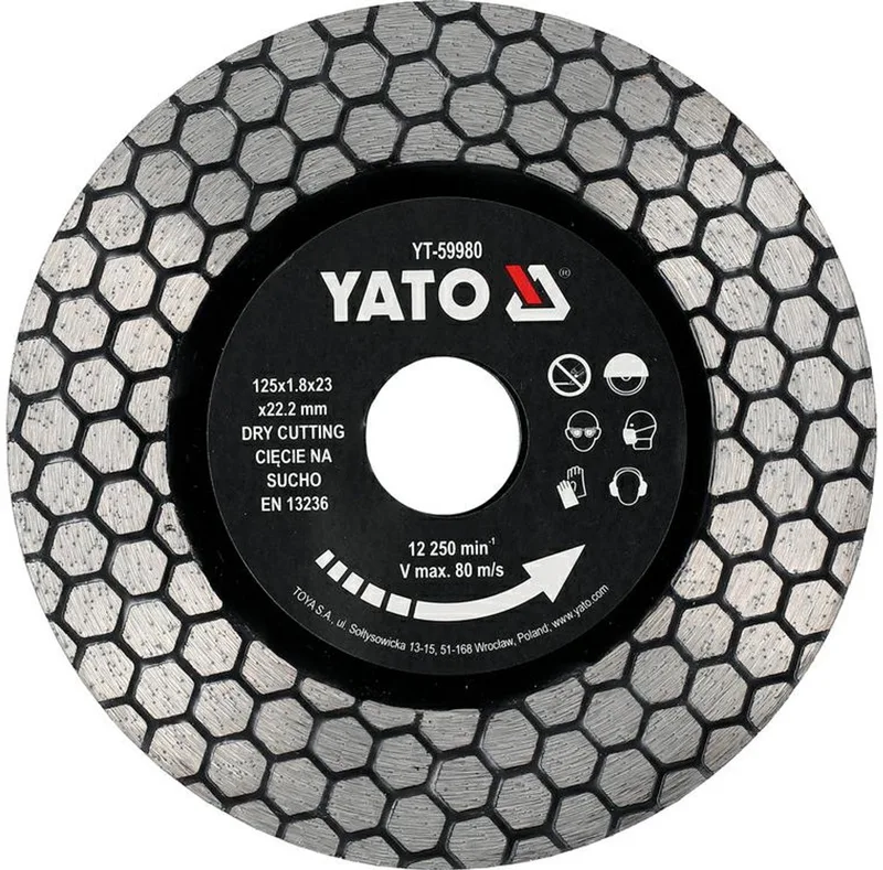 Diamantschijf - Gres en Graniet - 125mm van Yato – productafbeelding