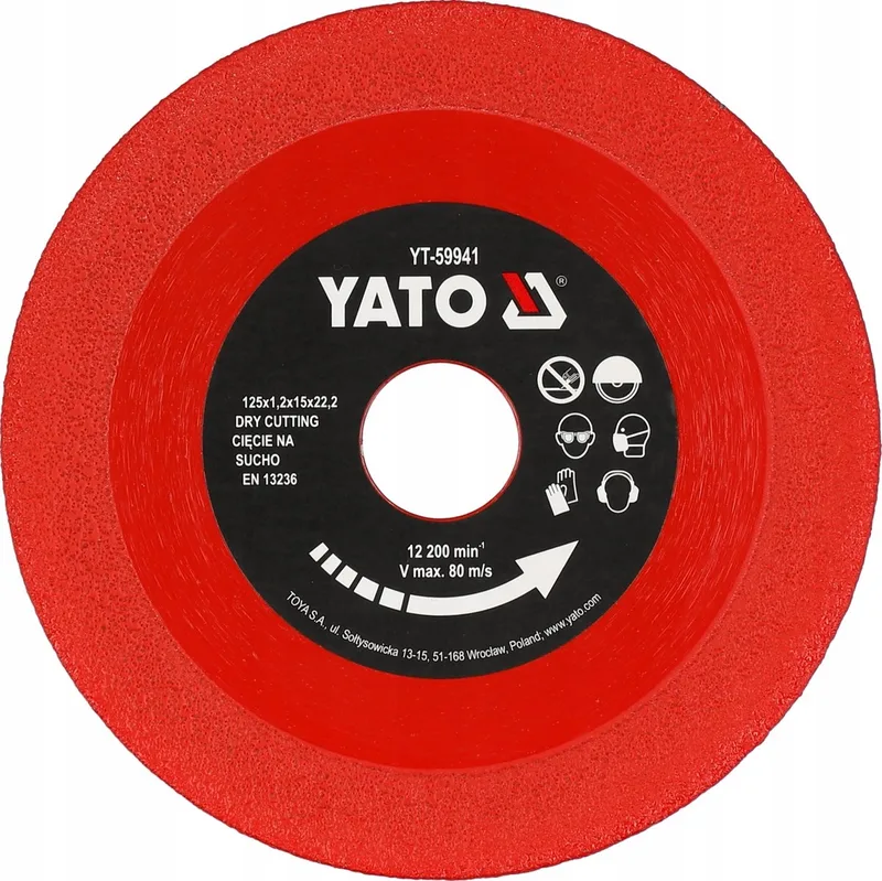 Diamantzaagblad 125mm - Glas, Keramiek, Tegels von Yato – Produktbild