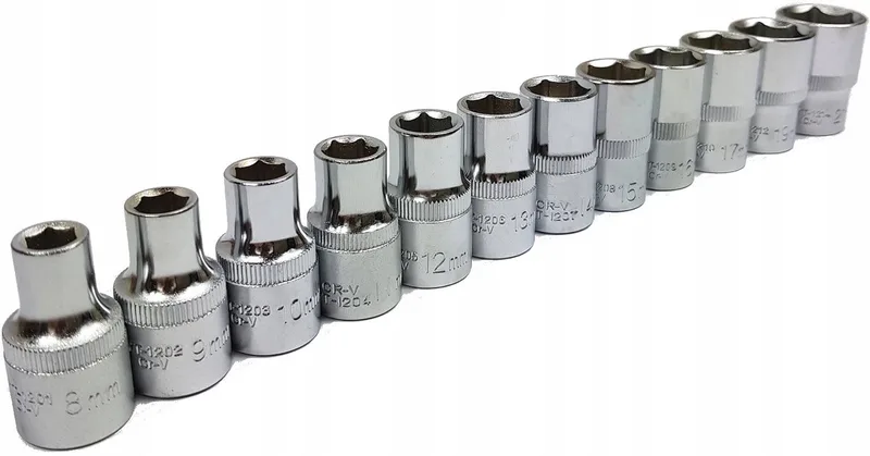 Dop pendek 1/2" doppenset 8-21mm CrV Staal by Yato – product image
