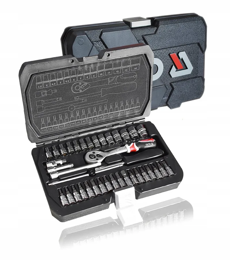 Dopslagsleutel Set 1/4" met Bits - 38 Delig by Yato – product image