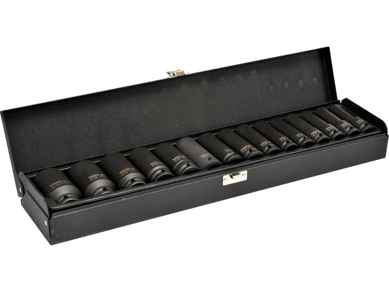 Dopsleutelset - Lange Slag - 15 stuks - CrMo Staal by Yato – product image 2 of 3