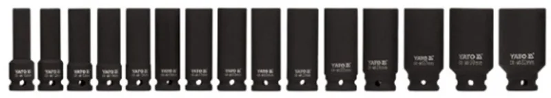 Dopsleutelset - Lange Slag - 15 stuks - CrMo Staal by Yato – product image 1 of 3