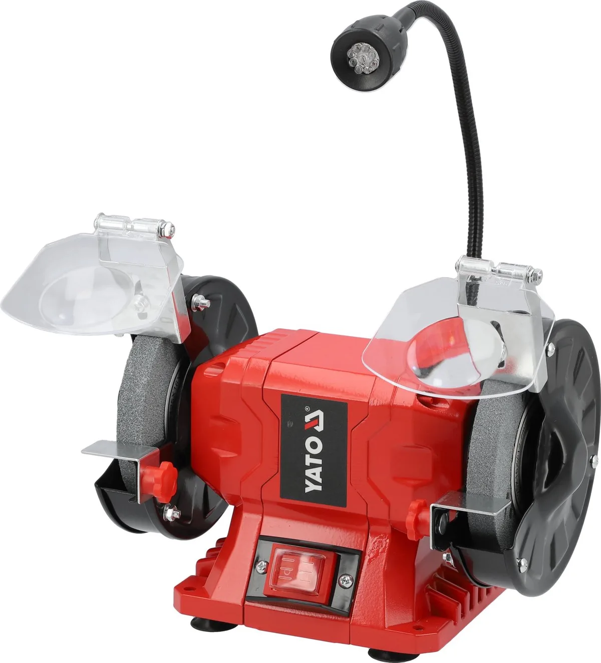 Dubbele Tafelslijpmachine - 150W - 125 mm Slijpschijven - Met LED Verlichting & Stofafzuiging - Slijpmachine voor Werkbank de Yato – image du produit