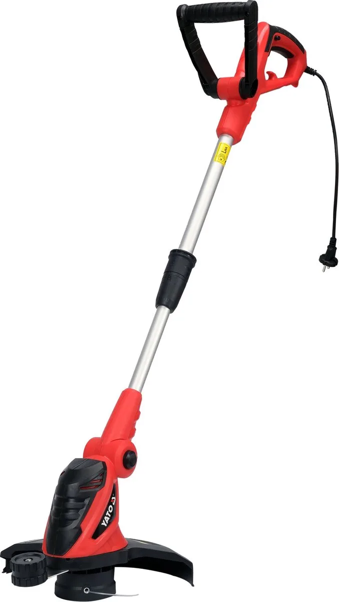 Elektrische Grastrimmer & Gazonkantensteker – 550W – Maaibreedte 30 cm – Telescopisch – 5-Voudige Kantelbare Kop – Met Kantwiel de Yato – image du produit