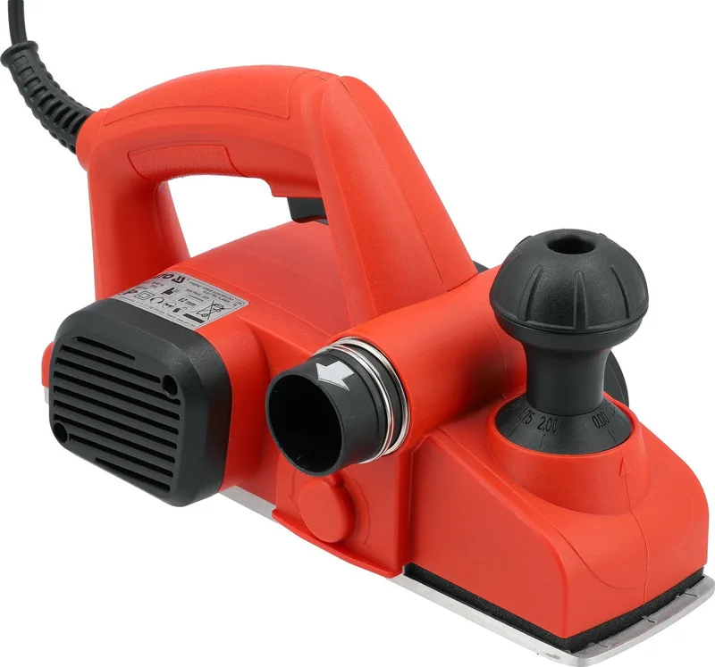 Elektrische Schaafmachine 650W – Schaafbreedte 82 mm – Schaafdiepte 0-2 mm – 16.000 omw/min – Met Instelbare Spaanuitworp & 3m Snoer de Yato, Rouge – image du produit