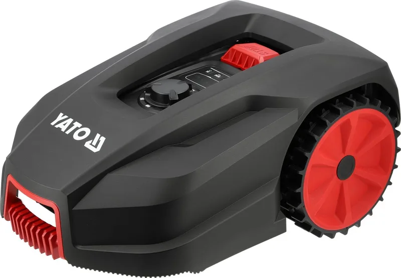 Geavanceerde Robotmaaier – Tot 500 m² – Wi-Fi & Bluetooth App – 20V Li-Ion – Zwevend Maaidek – Regensensor & Diefstalbeveiliging – Inclusief 130 m Begrenzingskabel fra Yato – produktbillede