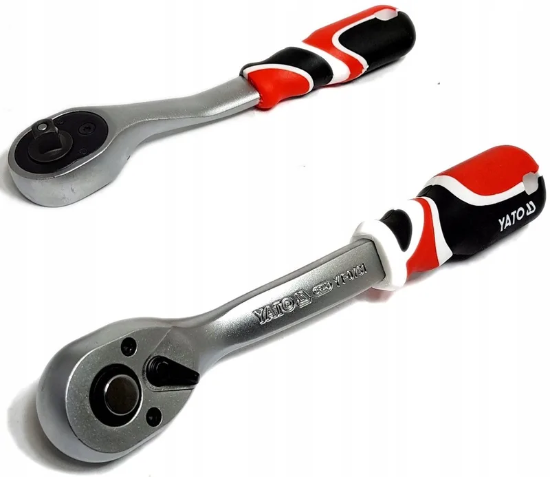 Gebogen Ratel Set 1/4" & 3/8" - 72 Tands Quick Connect by Yato – product image
