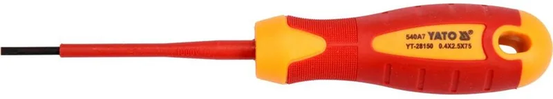 Geïsoleerde Schroevendraaier - 1000V - 2.5 x 75mm by Yato – product image
