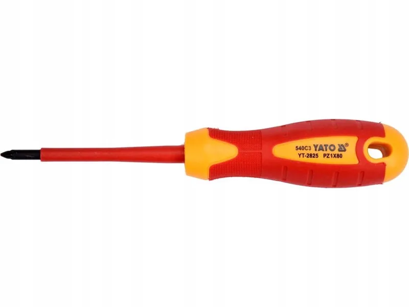 Geïsoleerde Schroevendraaier 1000V PZ1x80mm by Yato, Red – product image