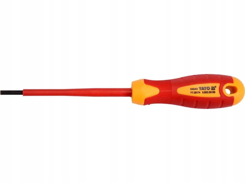 Geïsoleerde Schroevendraaier VDE SL 3.5x100mm von Yato – Produktbild