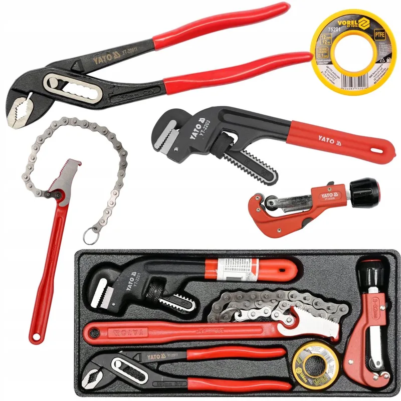 Gereedschapset Monteur - 5 Delig van Yato, Rood – productafbeelding
