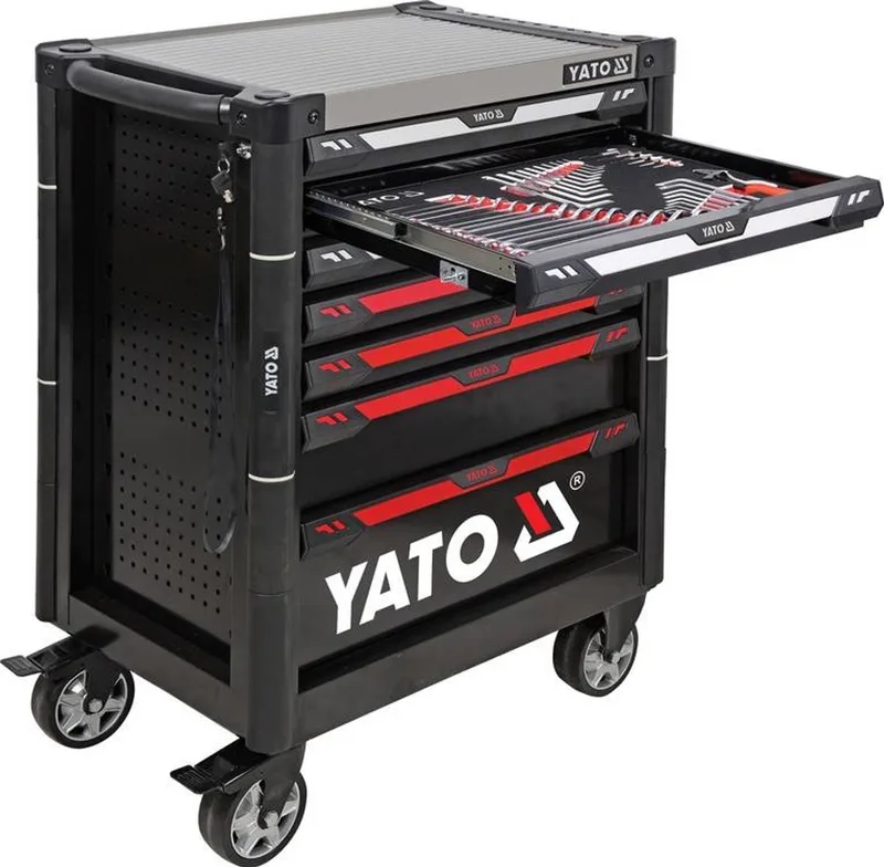 Gereedschapskast 7 Lades 157 Delen by Yato, Black – product image