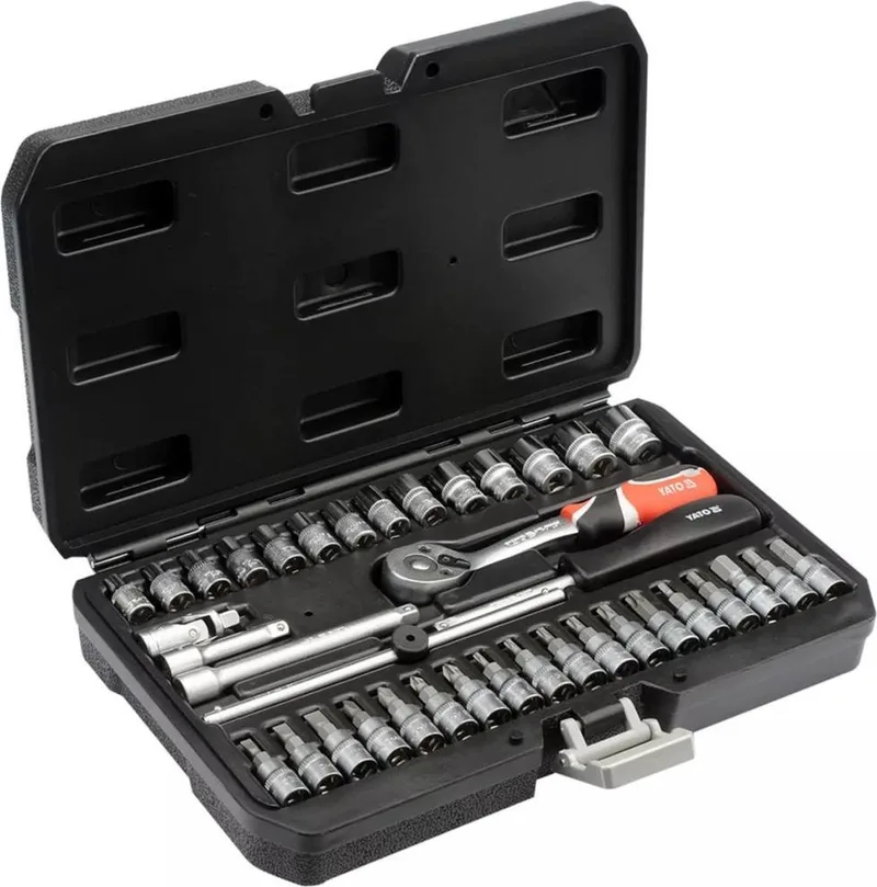 Gereedschapsset 38-delig zwart metaal YT-14471 de Yato, Argent – image du produit