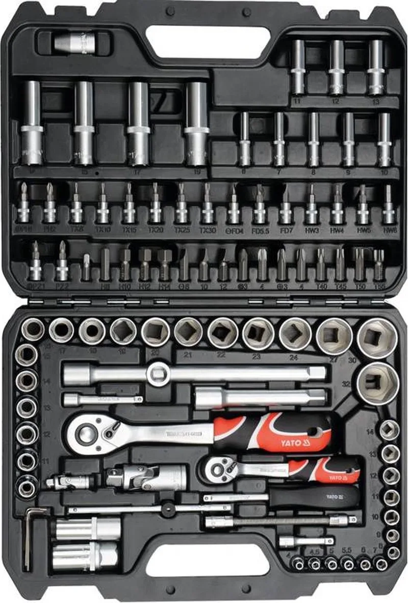 Gereedschapsset 94-delig metaal YT-12681 by Yato, Black – product image