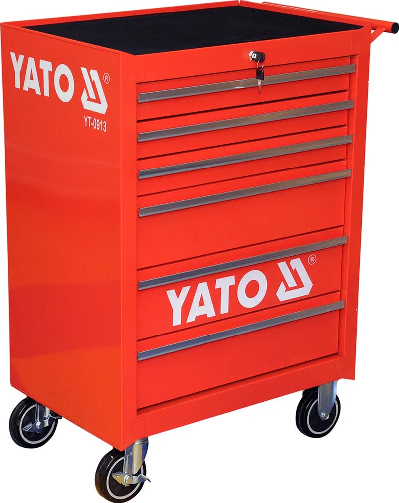 Gereedschapswagen met 6 lades de Yato, Rouge – image du produit