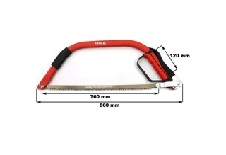 Handsäge Bügelsäge 760 mm YT-3204 (1 Stück) by Yato, Red, Black – product image 2 of 4
