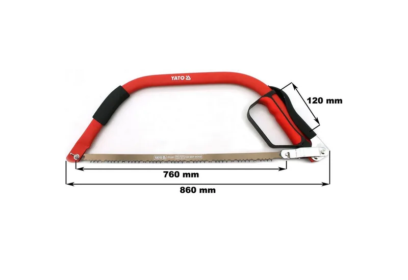 Handsäge Bügelsäge 760 mm YT-3204 (1 Stück) by Yato, Red, Black – product image 2 of 4