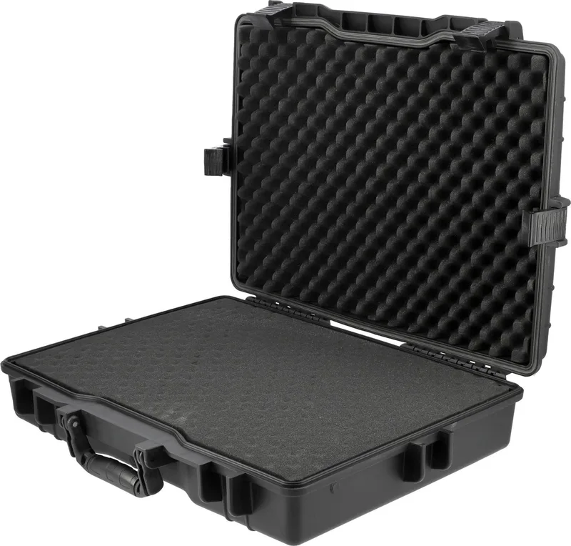 Hermetische gereedschapskoffer - IP55 Stof- en Schokbestendig - Inclusief Drukventiel - L 55 x B 43.8 x H 12.5 cm van Yato, Zwart – productafbeelding