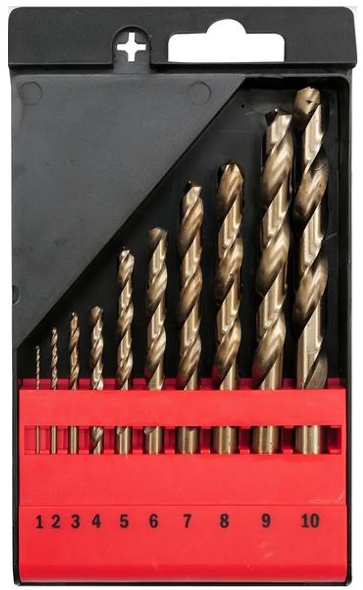 Kobalt Serie - Metaalboorset - 10 stuks - Cilindrische HSS-Co Wrijving de Yato – image du produit