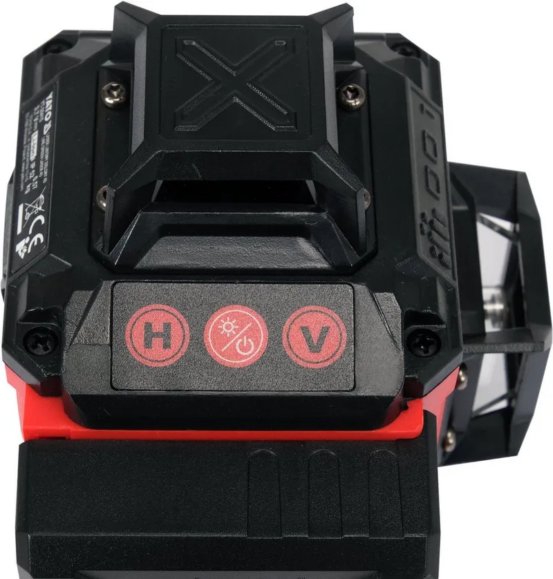 Kreuzlinienlaser Laser a croce 4D a 16 linee, 360° verde fino a 25 m, con piattaforma, (16-Line 4D Kreuzlinienlaser 360° grün bis 25m, mit Stativ) de Yato, Multicolore – image du produit 4 sur 5