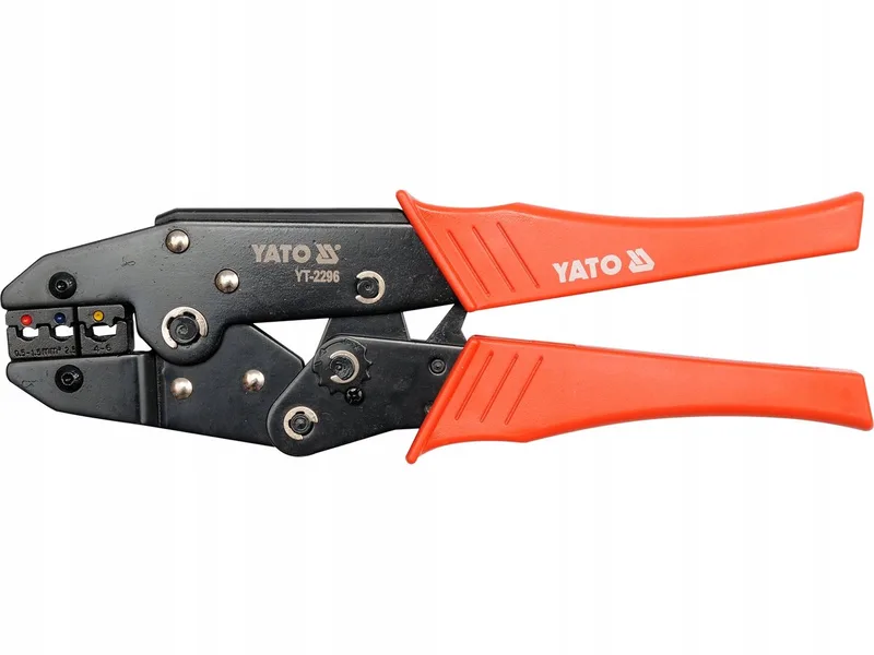 Krimptang Elektrisch 0,5-6mm² Staal 230mm by Yato, Orange – product image