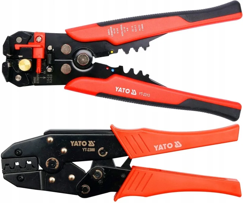 Krimptang & Stripper Set 0,5-6mm² by Yato, Black – product image