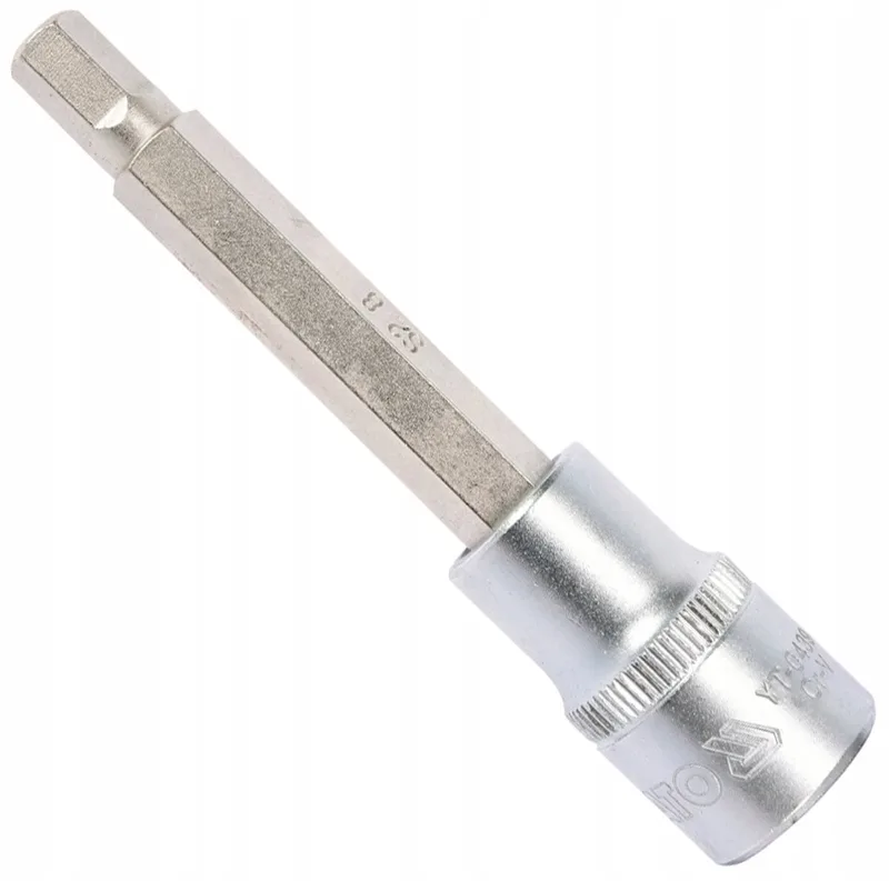 Longs Hex Dop Bit Slaap 1/2''' - 100 x 8 mm de Yato, Argent – image du produit