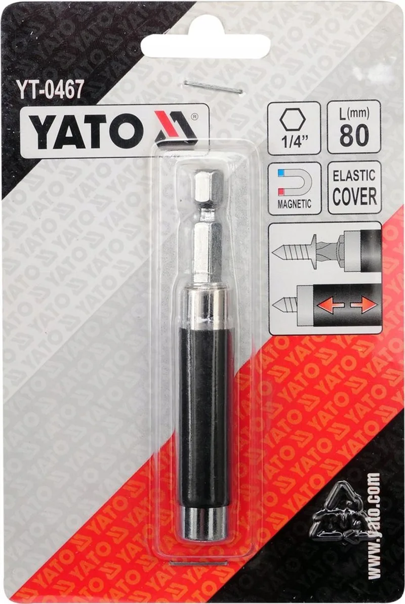 Magnetische Bit houder met Huls - 1/4" - 80mm de Yato – image du produit